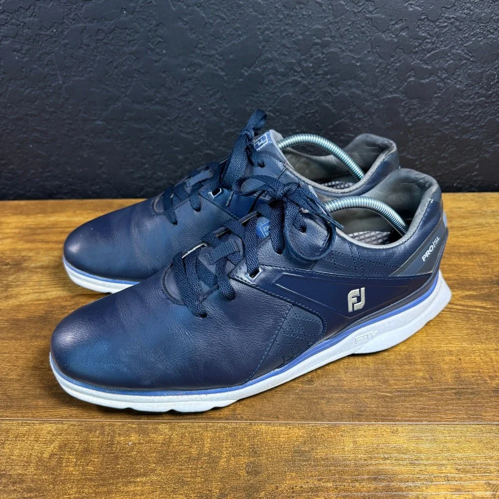 FootJoy Pro SL 53812 Navy Leather Spikeless Golf Shoes Mens 11M
